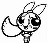 Coloring Pages Ppg Girls Powerpuff Blossom Popular sketch template