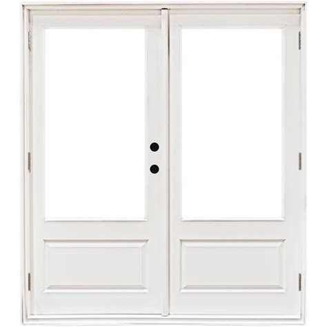 mp doors      fiberglass smooth white left hand outswing hinged  lite patio door