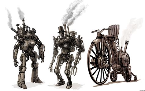 steampunk robots steampunk photo  fanpop