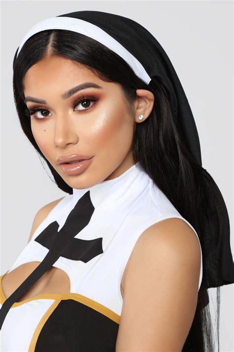 bad habits nun costume black combo fashion nova