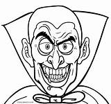 Vampire Coloring Pages Face Kids Printable sketch template