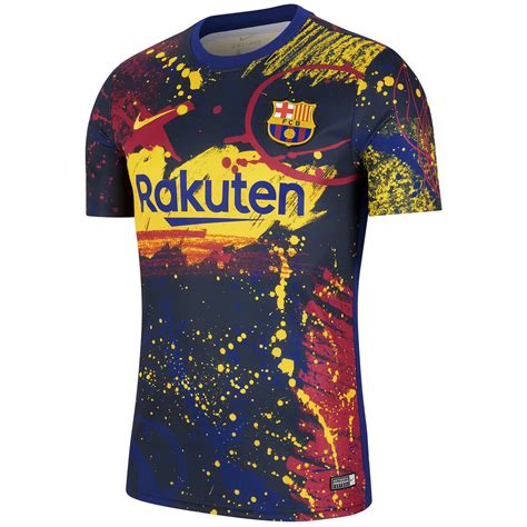 fc barcelona warming  shirt voetbalshirtscom