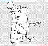 Businesswoman Holding Arm Outline Walking Coloring Illustration Her Rf Royalty Clipart Toon Hit sketch template