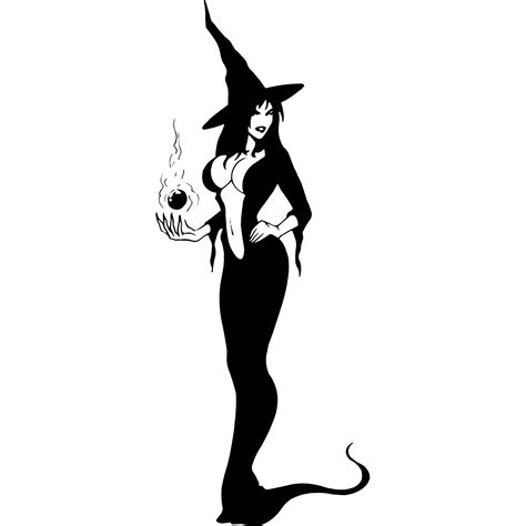 Sexy Wicked Witch Halloween Wall Sticker Decal World