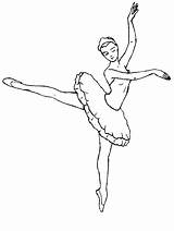 Coloring Ballerina Pages Printable Sheets Dance Ballet Kids Drawing sketch template