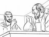 Ananias Saul Heals Paulus Ausmalbilder Silas Apostel Clipground sketch template