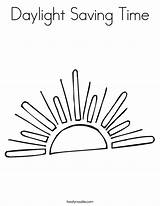 Coloring Daylight Time Sunshine Saving Sun Designlooter 65kb sketch template