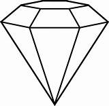 Diamond Clipart Drawing Diamon Transparent Webstockreview Getdrawings sketch template