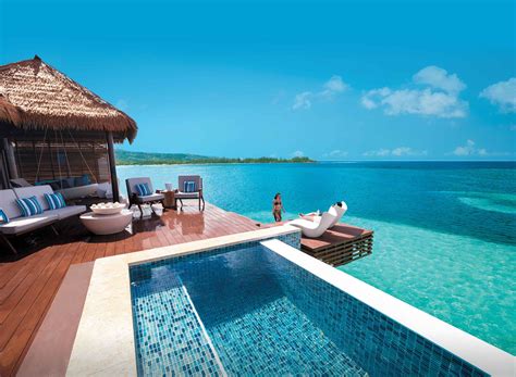 water villa  inclusive honeymoon beautiful hotels water