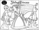 Coloring Paper Pages Doll Dress Monday Dolls Princess Marisole Print Printable Four Paperthinpersonas Click Template Color Yellow Awesome 1108 Kids sketch template