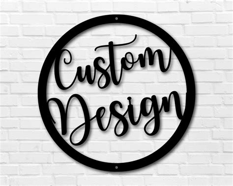 custom design metal sign personalized metal sign custom logo etsy