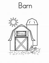 Coloring Barn Sunshine Over sketch template