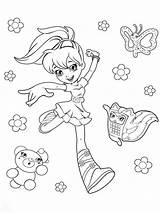 Polly Pocket Coloring Pages Printable Bright Colors Favorite Color Choose Girl sketch template