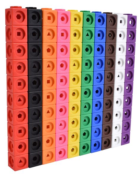 buy edx education  math cubes set   fidget linking cubes