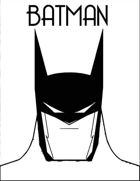 batman face coloring pages
