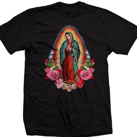 Virgin Mary Shirt Our Lady Of Guadalupe Saint Mary T Shirt Etsy