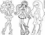 Monster Coloring High Pages Characters Clawdeen Getcolorings sketch template