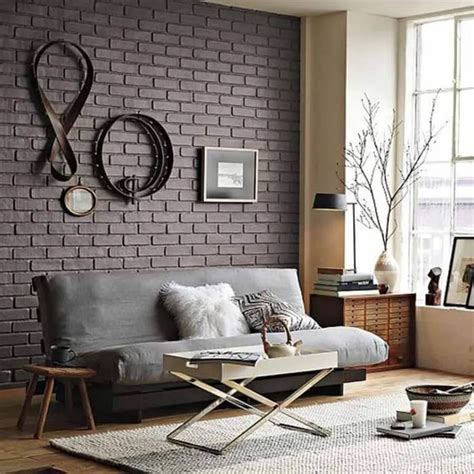 brick walls living room interior design ideas httpsinterioridea