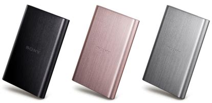 sony launches  external storage hard drives  oct