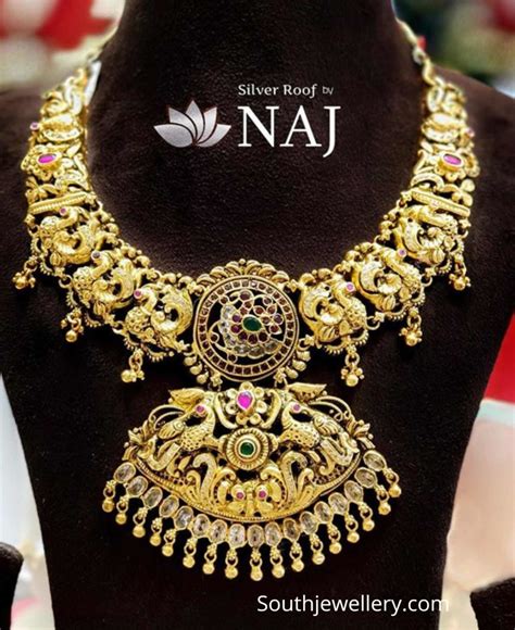 traditional gold plated pure silver necklaces indian jewellery designs