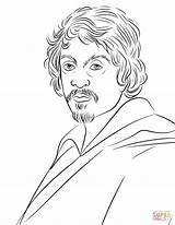 Caravaggio Coloring Pages Portrait Italy Color Drawing Kids Printable Online sketch template