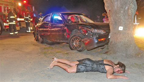 Prom Night Mock Crash Demonstrates Drinking Driving
