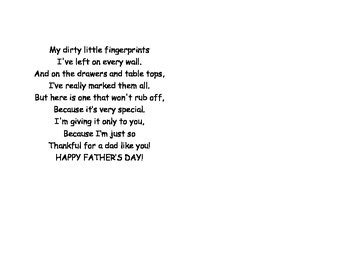 fathers day poem printable  poppin preschool shop tpt