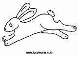 Rabbit Bunny Coloring Pages Jumping Easter Running Color Clipart Colouring Kids Gif Clip sketch template