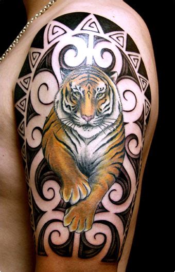 Cool Tiger Tattoo On Leg Fresh Tattoo Ideas