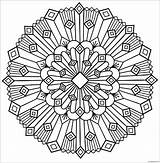 Deco Mandala Pages Coloring Color Printable Coloringpagesonly sketch template