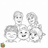 Cocomelon Coloring Pages Printable Kids Baby Wonder Tomtom sketch template