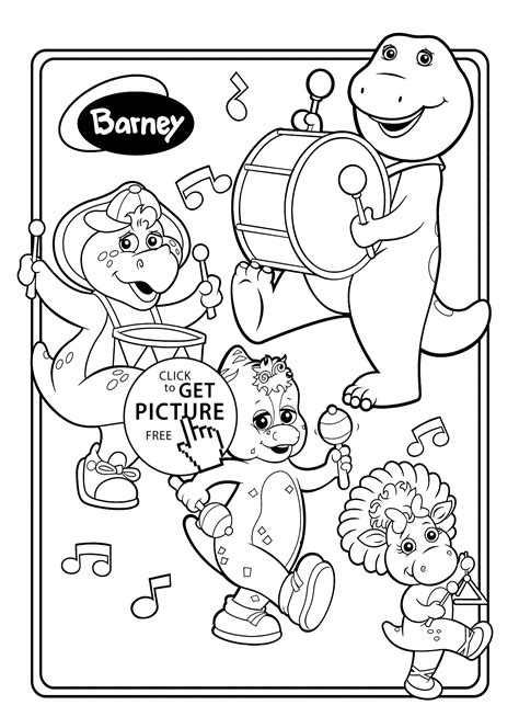 barney birthday coloring pages coloring home
