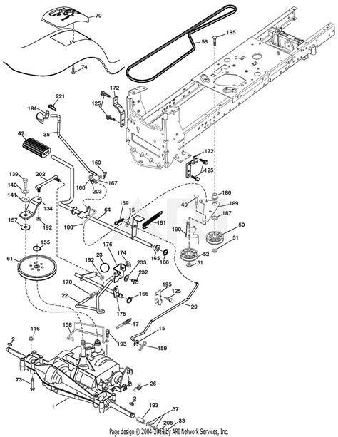 ariens     gear tractor parts diagram  drive
