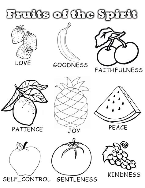 fruits   spirit vegetable coloring pages fruit coloring pages