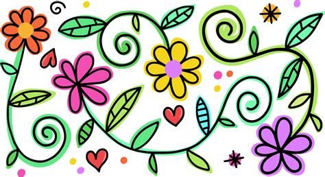 doodle flowers stock de foto gratis public domain pictures