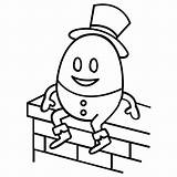 Dumpty Humpty Rhyme sketch template