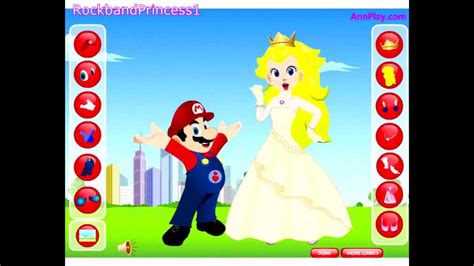 Super Mario Games Princess Peach And Mario Dress Up Games