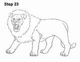 Roaring Lions How2drawanimals Drawings sketch template