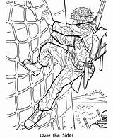Coloring Pages Marines Ship Print Adults Usmc Armed Forces sketch template