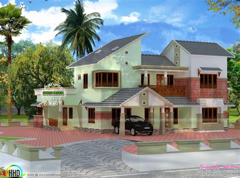 luxury  bedroom attached home kerala home design  floor plans  house designs