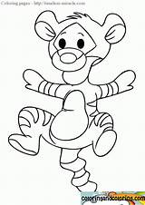 Coloring Baby Pages Tigger Miracle Timeless sketch template