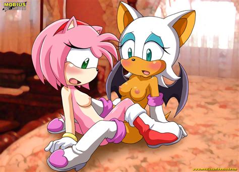 Rule 34 Amy Rose Anthro Bat Bed Blush Breasts