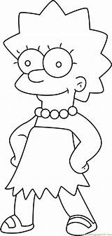 Simpson Maggie Coloring Pages Lisa Simpsons Characters Sister Cartoon Marge Coloringpages101 Character Template sketch template