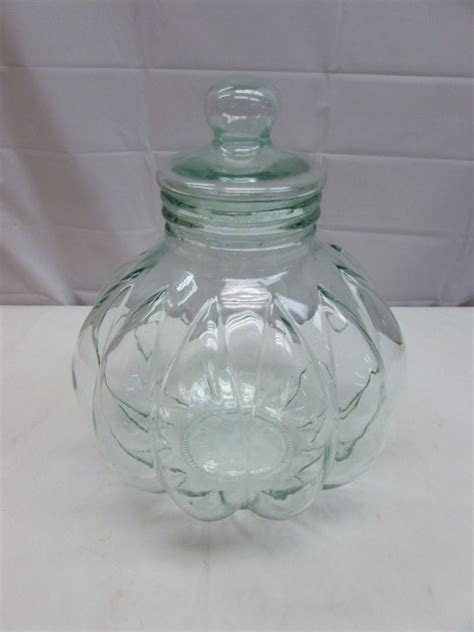Lot Detail Beautiful Extra Large Decorative Glass Jar