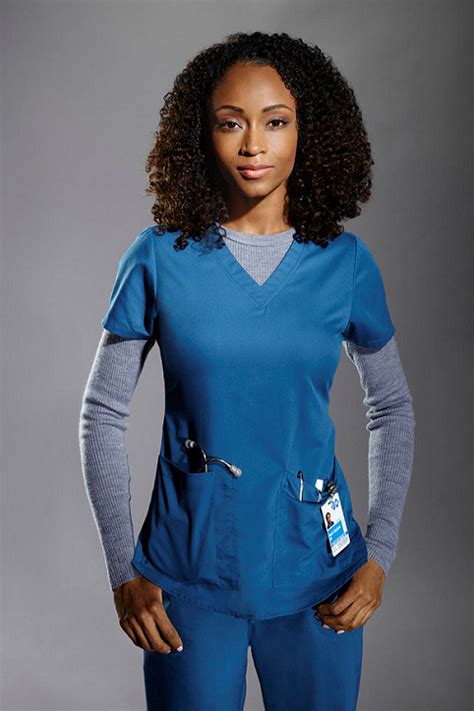 yaya dacosta as nurse april sexton on the television series chicago med