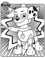 Marshall Super Pup Patrol Paw Coloring Pages Print Printable Kids Version sketch template