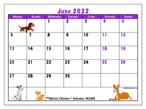june  calendar template  printable calendar