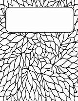 Binder Coloring Covers Cover Pages Cute School Doodle Kids Printable Notebook Book Adult Colouring Sheets Binders Teenagers Adults Teacherspayteachers Back sketch template