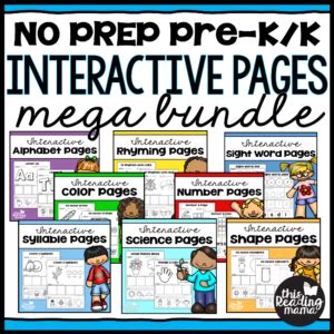 interactive learning pages  pre     reading mama