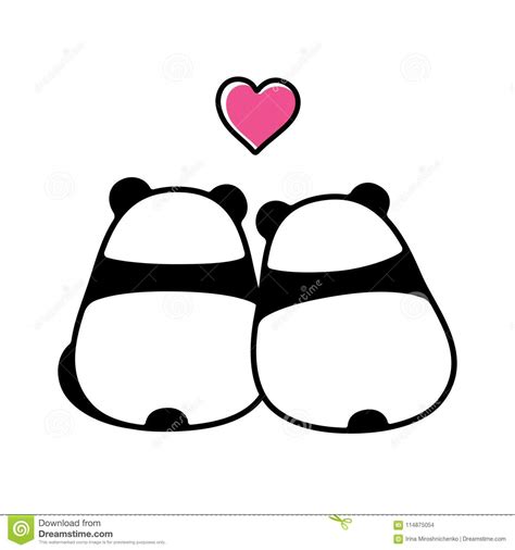 Happy Fat Couple For Valentine S Day Vector Illustration